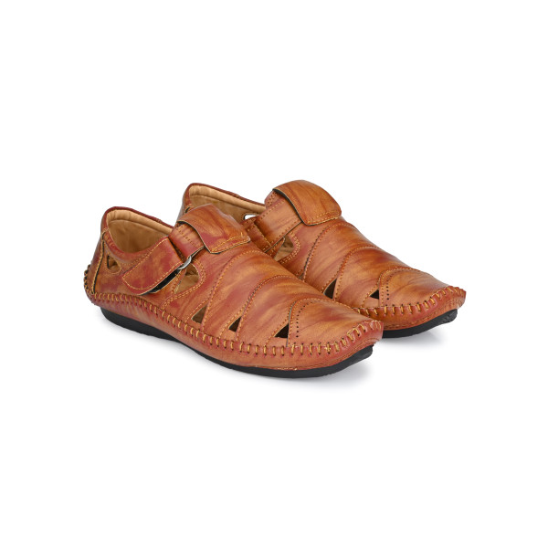 Big Fox Tippy-3 Classic Ethnic Footwear Roman Sandals For Mens 
